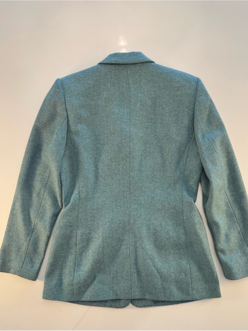 Emma James Green Herringbone Tailored Blazer - Picture 9 of 9